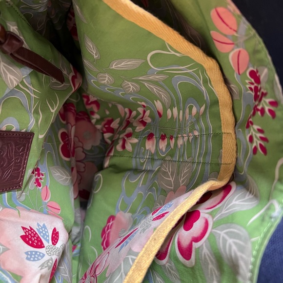 Lucky Brand straw/raffia shoulder bag with adjustable canvas straps - Picture 11 of 14